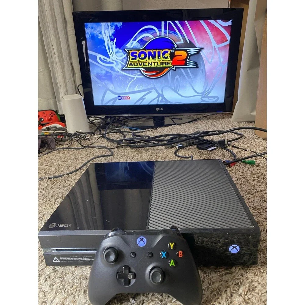 Microsoft Xbox One 500GB Console - Black Tested Works Controller w cords XB1 XOn